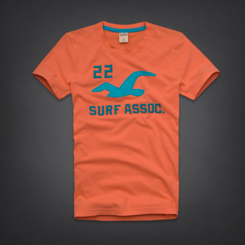 Hollister Hombres De Cuello Redondo Corto Remera HCO3969